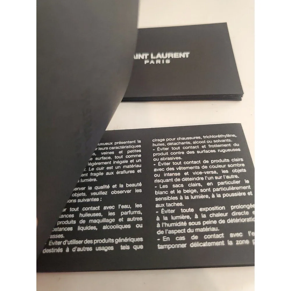Yves Saint Laurent 372264 Gift Box, Dust Bag, Papers - No Wallet